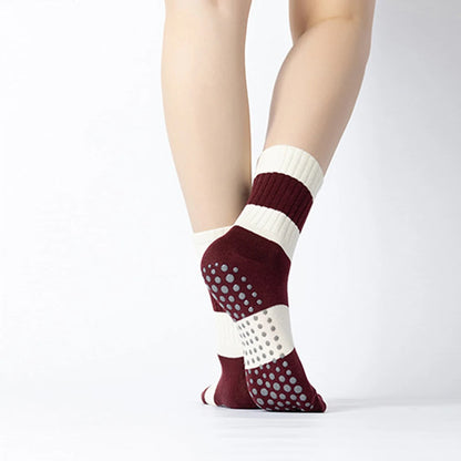 Crimson Berry Stripe Socks