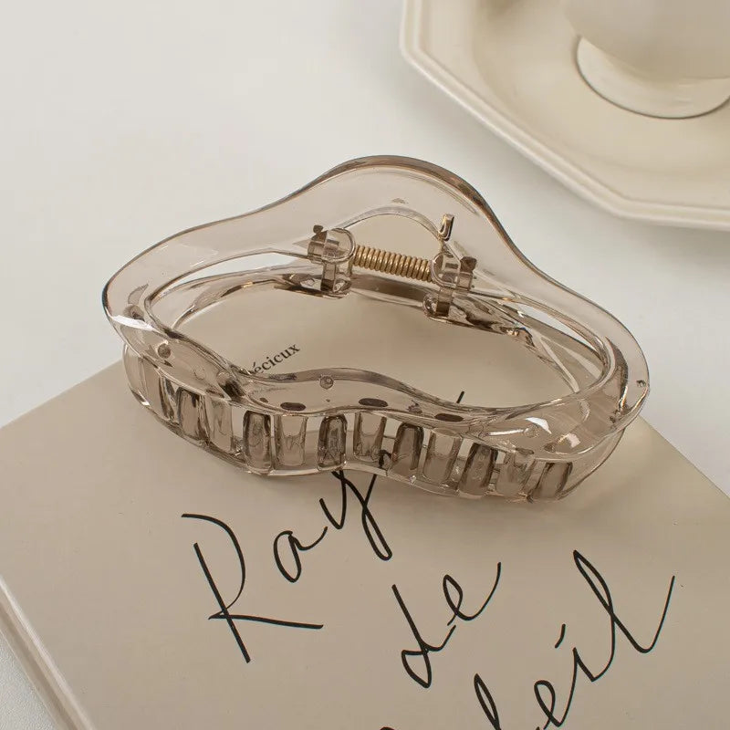 Amber Glow Hair Claw Clips