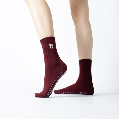 Crimson Berry Stripe Socks