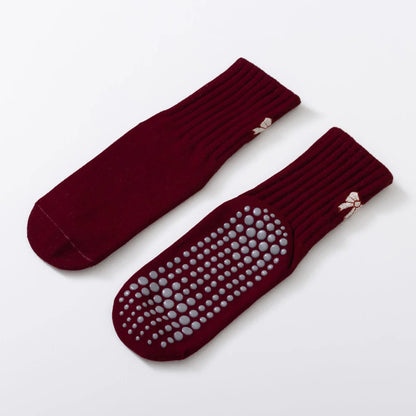 Crimson Berry Stripe Socks