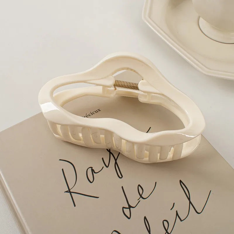 Amber Glow Hair Claw Clips