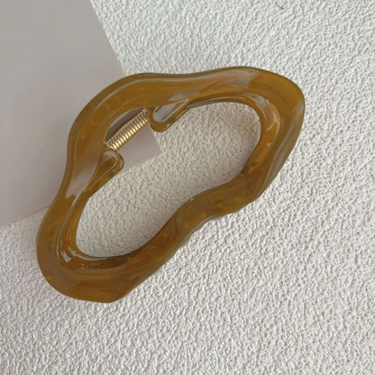 Amber Glow Hair Claw Clips