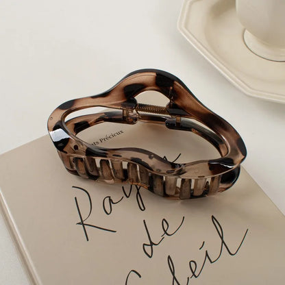 Amber Glow Hair Claw Clips