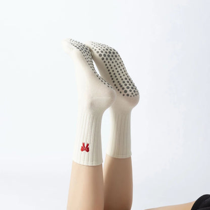 Crimson Berry Stripe Socks